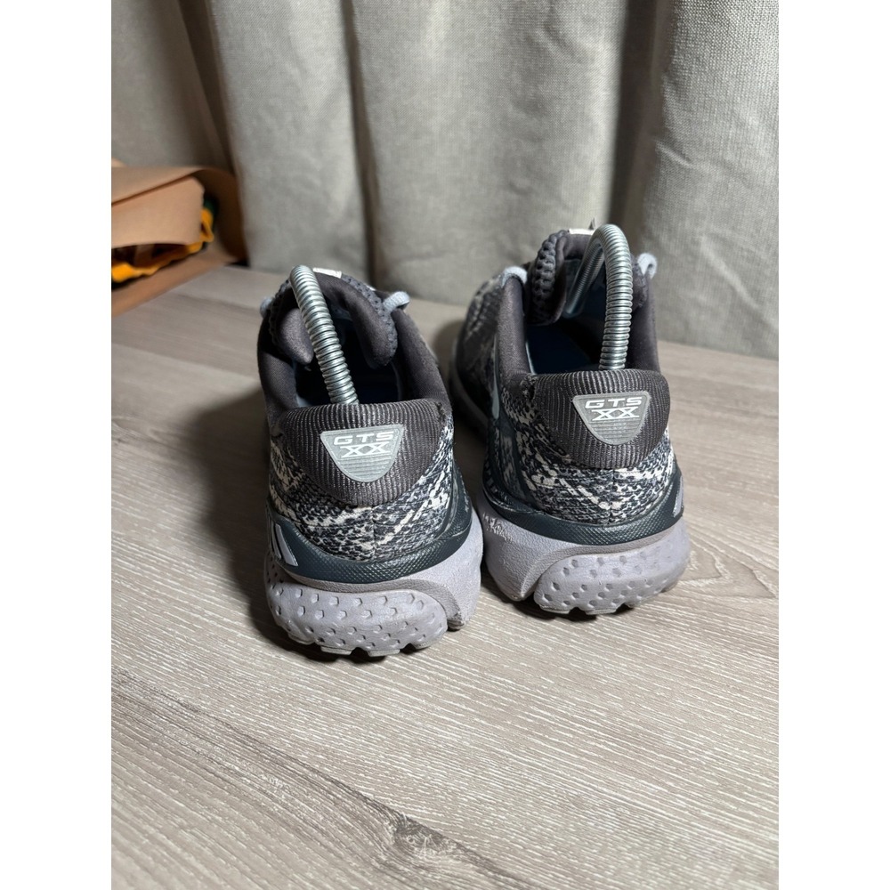 Brooks Adrenaline GTS 20 Womens 8 Grey Snakeskin Running Shoes Trails Training - Picture 3 of 8